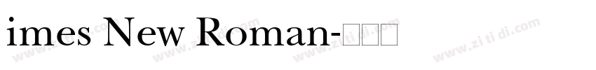 imes New Roman字体转换